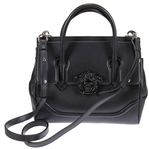 black Versace purse